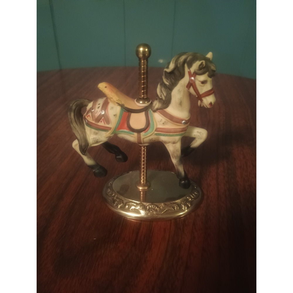 Vintage Porcelain Carousel Horse Figurine From The Willitts Designs Carousel Inc